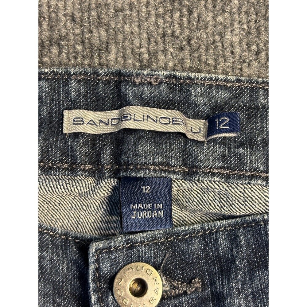 BandolinoBlu Jeans Womens 12 Blue Denim Regular Fit 5-Pocket Design Straight Leg - Picture 7 of 11